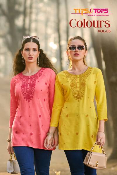 COLORS VOL 5 BY TIPS & TOPS DESIGNER TOP WHOLESALER IN INDIA